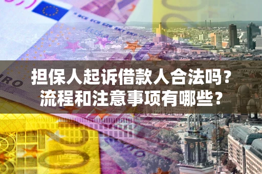 北京担保人起诉借款人合法吗？流程和注意事项有哪些？