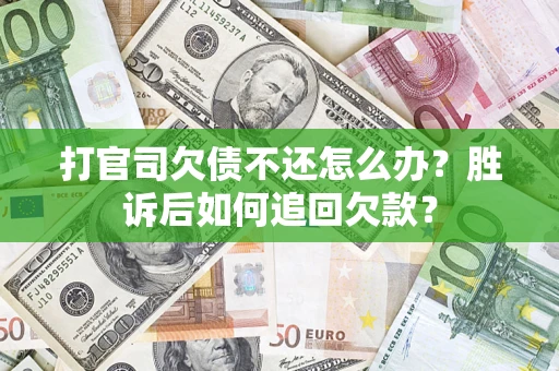 北京打官司欠债不还怎么办？胜诉后如何追回欠款？