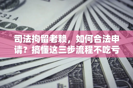 北京司法拘留老赖，如何合法申请？搞懂这三步流程不吃亏！