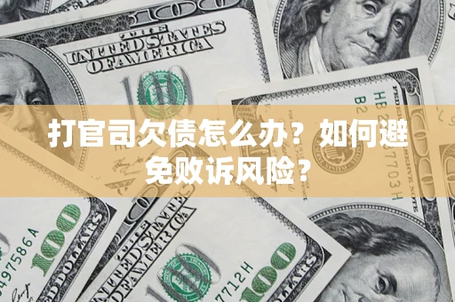 北京打官司欠债怎么办？如何避免败诉风险？