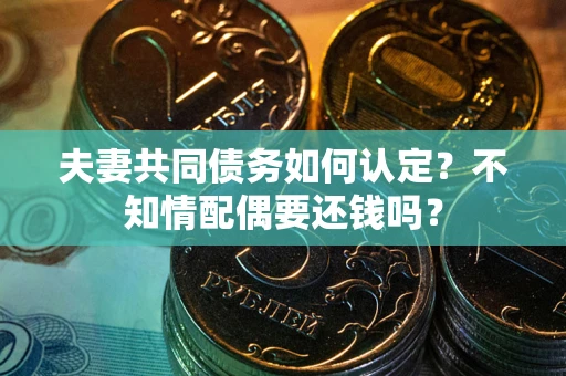北京夫妻共同债务如何认定？不知情配偶要还钱吗？