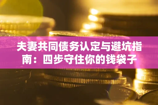 北京夫妻共同债务认定与避坑指南：四步守住你的钱袋子