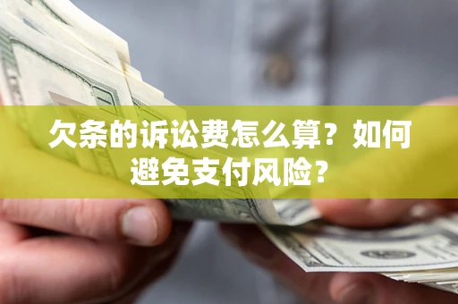 北京欠条的诉讼费怎么算？如何避免支付风险？