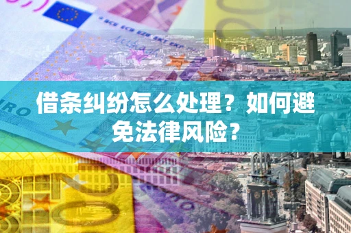 北京借条纠纷怎么处理？如何避免法律风险？